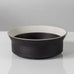 Ursula Scheid, Germany, unique stoneware bowl with black and white glaze J1390