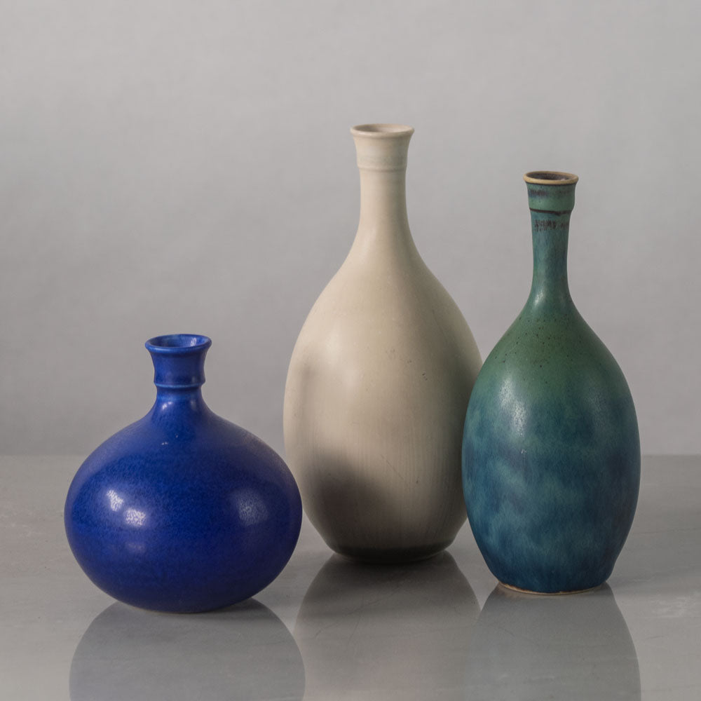 Group of cabinet vases by Stig Lindberg for Gustavsberg, Sweden