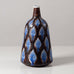 Hertha Bengtson for Rorstrand, stoneware vase with impressed pattern of faces L3593