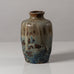 Bode Willumsen, Denmark, unique stoneware vase with blue and gray glaze N5789