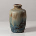 Bode Willumsen, Denmark, unique stoneware vase with blue and gray glaze N5789