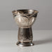 Christian F. Heise for Otto Friis, Denmark , art nouveau silver footed vase L3318