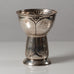 Christian F. Heise for Otto Friis, Denmark , art nouveau silver footed vase L3318