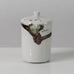 Claes Thell, Sweden, unique brown and white porcelain vase K2340