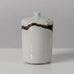 Claes Thell, Sweden, unique brown and white porcelain vase K2340