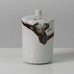 Claes Thell, Sweden, unique brown and white porcelain vase K2340