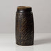 Carl Harry Stålhane for Rörstrand, Sweden, unique stoneware vase with brown glaze L3531