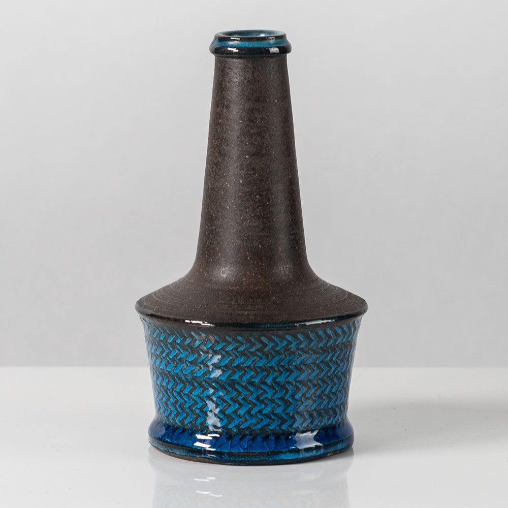 Nils Kahler for Kahler Keramik, vase with turquoise glaze J1328