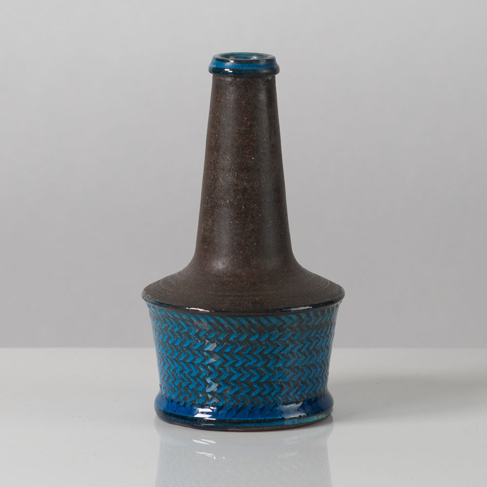 Nils Kahler for Kahler Keramik, vase with turquoise glaze J1328