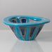 Carl Harry Stålhane for Rörstrand, conical bowl with turquoise and blue glaze K2250