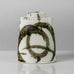 Tricia Thom, Edinburgh, UK, porcelain jar with glossy green, brown and white glaze K2190