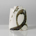 Tricia Thom, Edinburgh, UK, porcelain jar with glossy green, brown and white glaze K2190