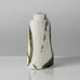 Tricia Thom, Edinburgh, UK, porcelain jar with glossy green, brown and white glaze K2190