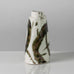 Tricia Thom, Edinburgh, UK, porcelain jar with glossy green, brown and white glaze K2190