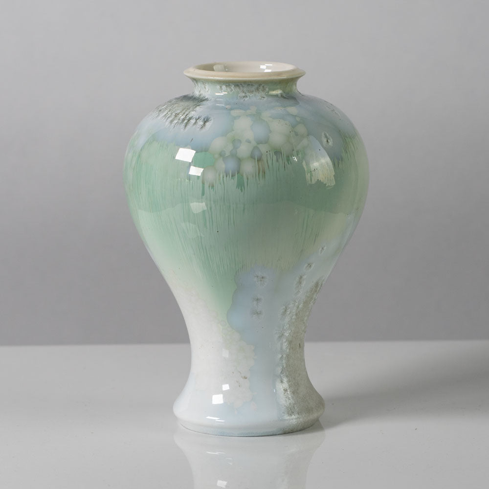 Paul Proschowsky for Royal Copenhagen, Denmark, unique porcelain vase with crystalline glaze K2365