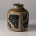 Jørgen Mogensen for Royal Copenhagen, stoneware vase with fish motif L3476
