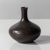 Group of five small dark brown vases by Carl Harry Stålhane for Rörstrand, Sweden