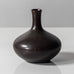 Carl Harry Stålhane for Rörstrand, stoneware vase with matte black haresfur glaze F8292