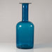 Otto Brauer for Holmegaard, Denmark, very large bottle vase in clear blue glass N7432