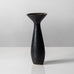 Carl Harry Stålhane for Rörstrand, Sweden, stoneware vase with matte black and brown glaze K2244