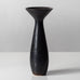 Carl Harry Stålhane for Rörstrand, Sweden, stoneware vase with matte black and brown glaze K2244