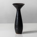 Carl Harry Stålhane for Rörstrand, Sweden, stoneware vase with matte black and brown glaze K2244