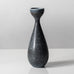 Carl Harry Stålhane for Rörstrand, Sweden, stoneware vase with matte blue speckled  glaze K2422