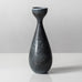 Carl Harry Stålhane for Rörstrand, Sweden, stoneware vase with matte blue speckled  glaze K2422