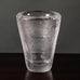 Vicke Lindstrand for Kosta, Sweden, carved clear glass vase L3717