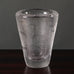 Vicke Lindstrand for Kosta, Sweden, carved clear glass vase L3717