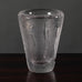 Vicke Lindstrand for Kosta, Sweden, carved clear glass vase L3717