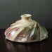 Bodo Röder, Germany, large stoneware sculptural vase with brown and pink glaze K2024