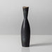 Carl Harry Stålhane for Rörstrand, Sweden, stoneware vase with matte charcoal gray haresfur glaze J1428