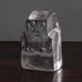 Erik Hoglund for Boda, Sweden, glass block figure L3176