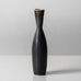 Carl Harry Stålhane for Rörstrand, Sweden, stoneware vase with matte charcoal gray haresfur glaze J1428