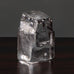 Erik Hoglund for Boda, Sweden, glass block figure L3176