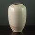 Jan Bontjes van Beek, stoneware ovoid vase with cream glaze K2027