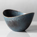 Group of ovoid bowls with blue glaze Gunnar Nylund for Rörstrand, Sweden