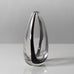 Vicke Lindstrand for Kosta, Sweden, Clear glass vase with internal black filament K2402