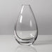 Vicke Lindstrand for Kosta, Sweden, Clear glass vase with internal black filament K2400