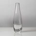 Vicke Lindstrand for Kosta, Sweden, Clear glass vase with internal black filament K2401