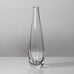 Vicke Lindstrand for Kosta, Sweden, Clear glass vase with internal black filament K2401