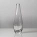 Group of clear glass vases with black filaments, Vicke Lindstrand for Kosta, Sweden