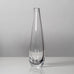 Vicke Lindstrand for Kosta, Sweden, Clear glass vase with internal black filament K2401