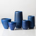 Group of vases with cobalt blue glaze by Palshus, Denmark