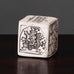 Bengt Berglund for Gustavsberg, Sweden, stoneware cube L3836