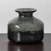 Bengt Orup for Hyllinge Glasbruk, vase in bubbled gray glass K2410