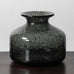 Bengt Orup for Hyllinge Glasbruk, vase in bubbled gray glass K2410