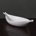 Stig Lindberg for Gustavsberg, Sweden,  "Pungo" porcelain dish with matte white glaze L3579