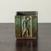 GAB, Sweden, square bronze cup with figures in relief J1751